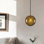 Post Modern Glass Sphere Pendant Lighting Ball Shape Hanging Lamp For Kitchen & Hallway